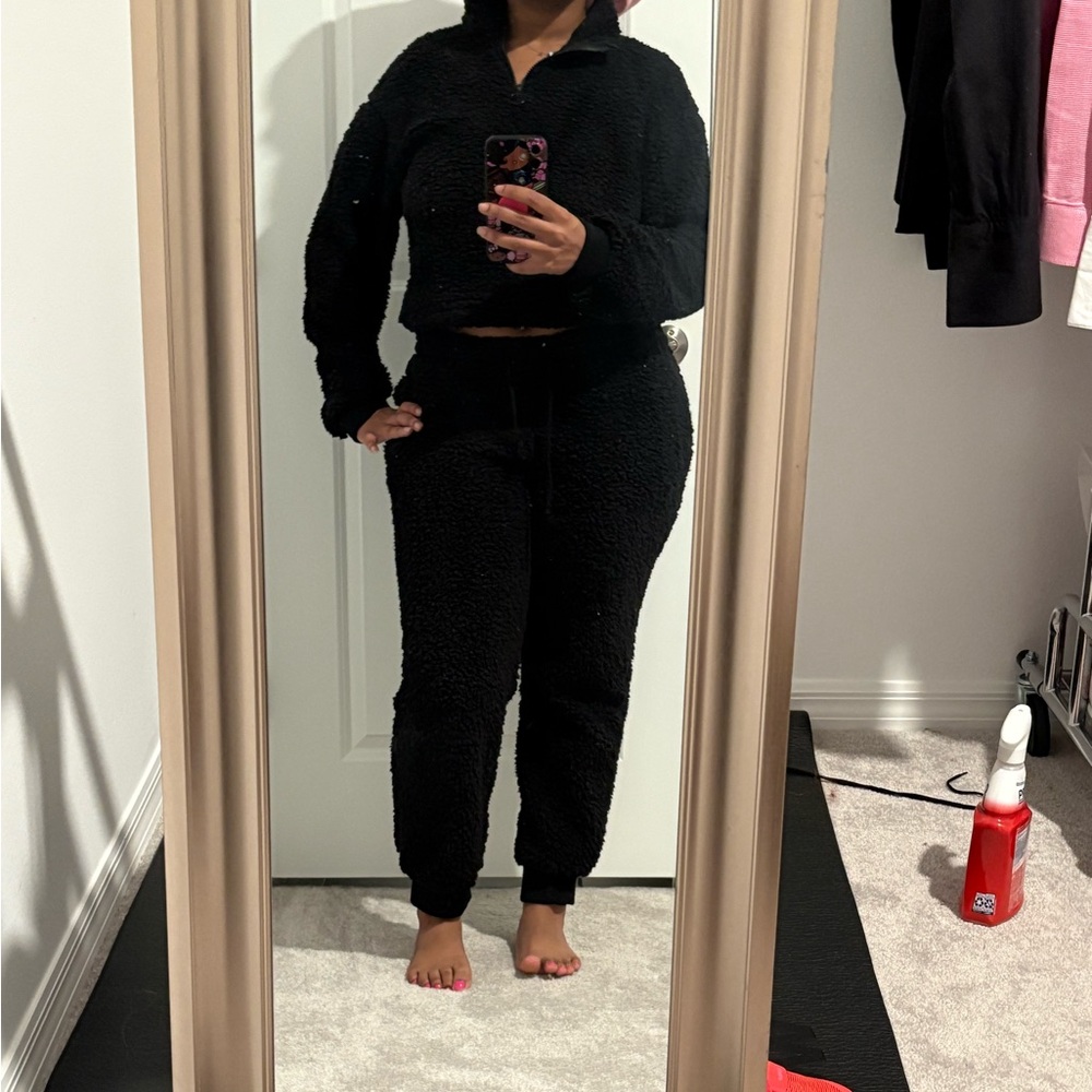 Fashion Nova Black Teddy Jacket